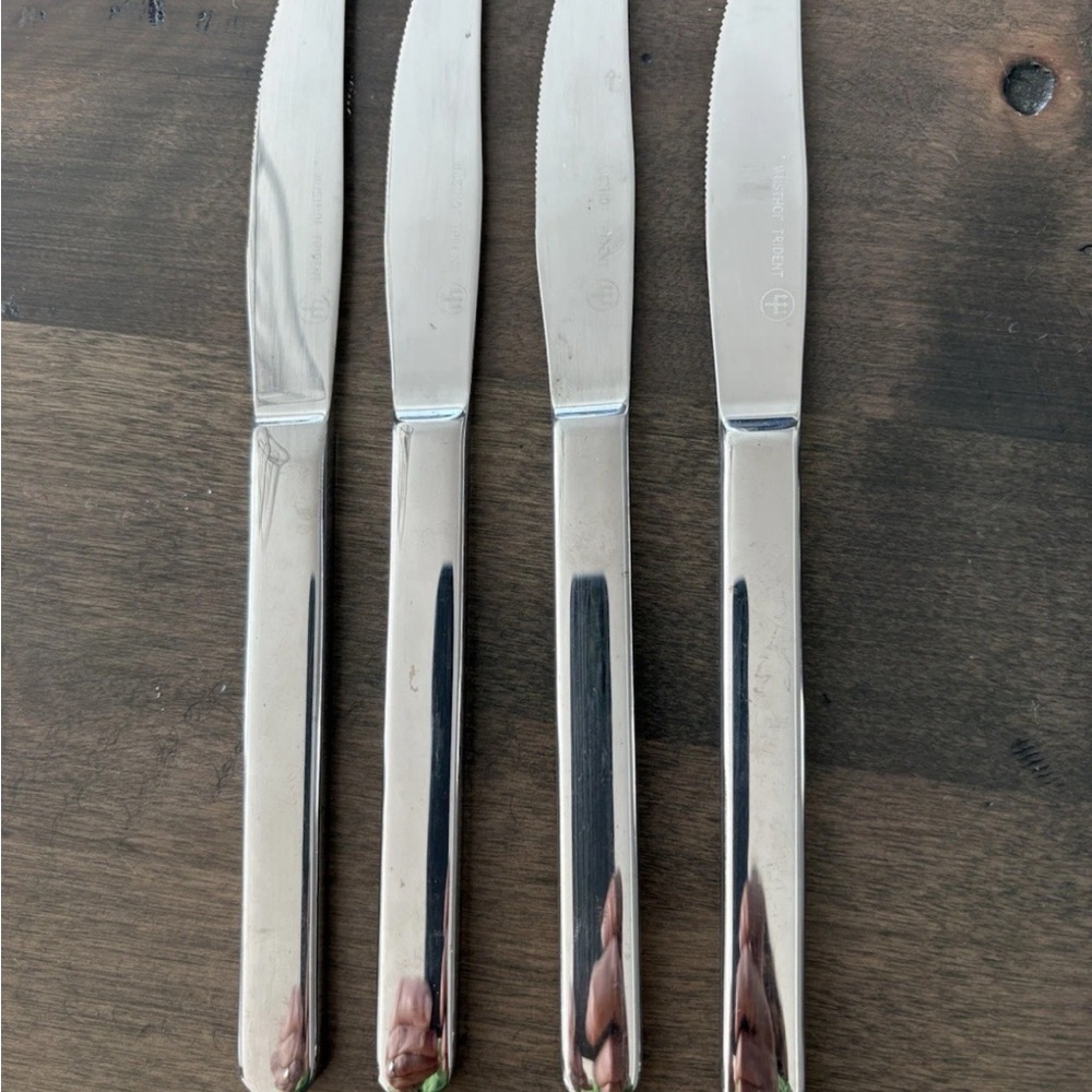 Set of 4 Wusthof Filet Mignon Stainless Steel Dinner Knives